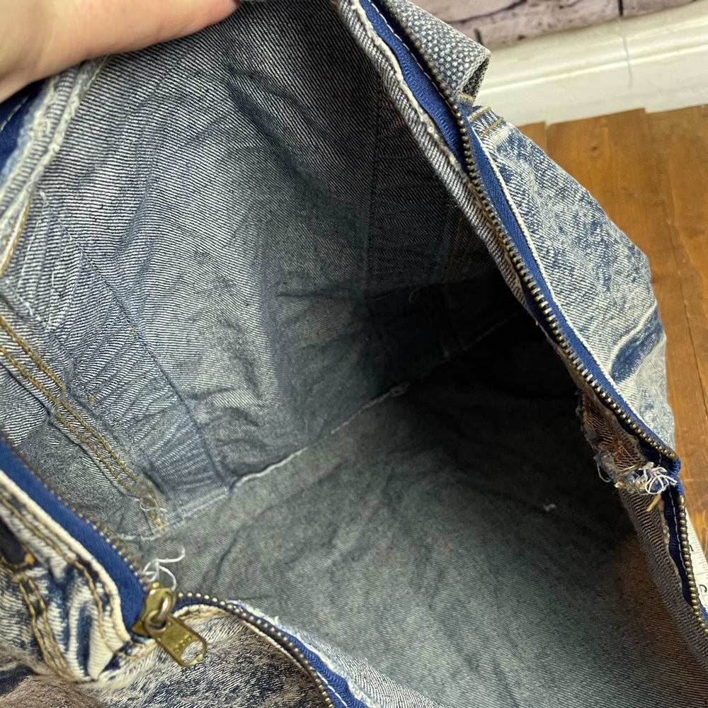 Shane vintage zip top denim tote bag - Picture 7 of 7